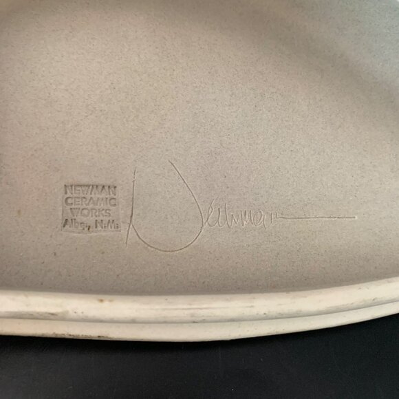 Newman Ceramic Works Art Pottery Handmade Lidded Dish Signed Made USA Studio - Picture 7 of 10